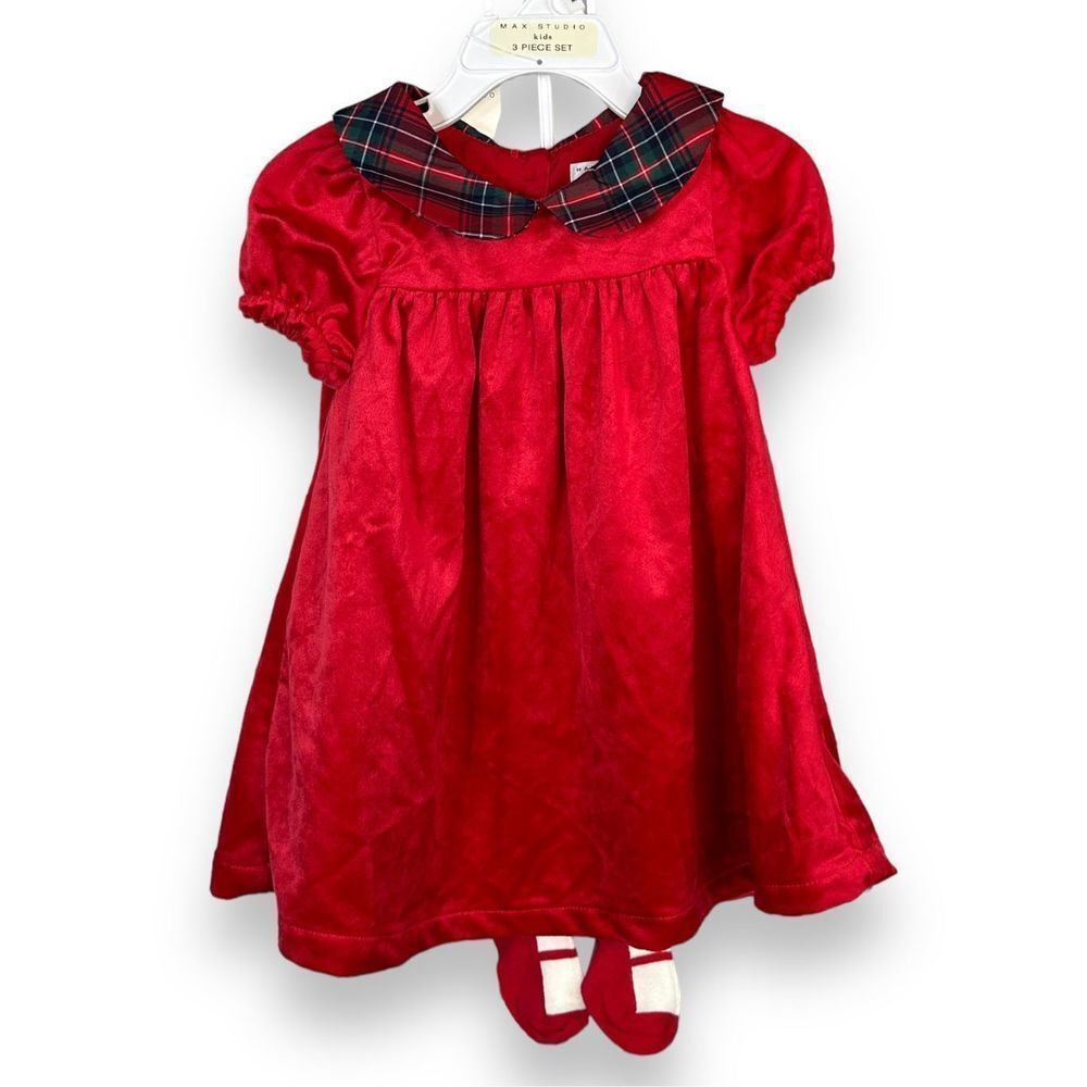 Max Studio Kids Holiday Dress Outfit Set NWT 18m